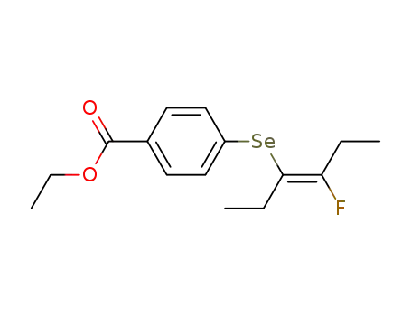 Molecular Structure of 181075-89-8 ((E)-3-[(p-ethoxycarbonyl)phenylseleno]-4-fluorohex-3-ene)