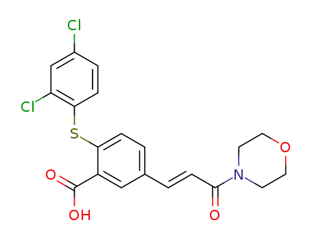 2-(2,4-Dichloro-phenylsulfanyl)-5-((E)-3-morpholin-4-yl-3-oxo-propenyl)-benzoic acid