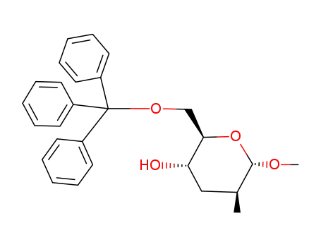 methyl 2,3-dideoxy-2-C-methyl-6-O-(triphenylmethyl)-α-D-arabino-hexopyranoside