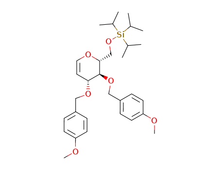 3,4-di-O-(4-methoxybenzyl)-6-O-(triisopropylsilyl)-D-glucal