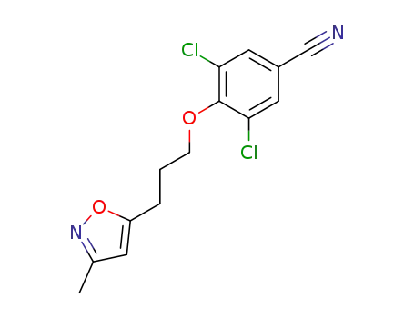 3,5-dichloro-4-<<3-(3-methyl-5-isoxazolyl)propyl>oxy>benzonitrile