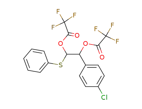 2-(4-chlorophenyl)-1-(phenylsulfenyl)-1,2-bis(trifluoroacetoxy)ethane