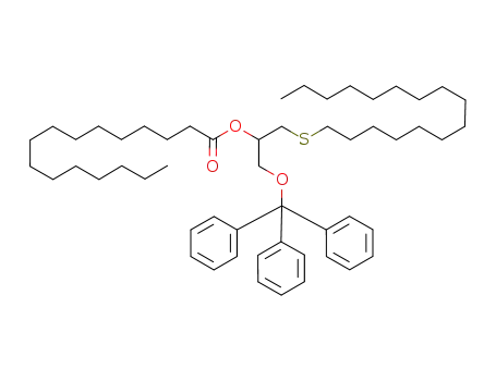 rac-1-S-hexadecyl-2-O-palmitoyl-3-O-trityl-1-thioglycerol
