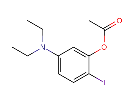 2-iodo-5-diethyiaminophenyl acetate
