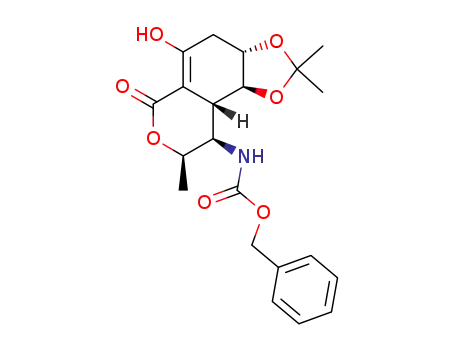 <3aS-(3aα,8α,9α,9aα,9bβ)>-(3a,4,8,9,9a,9b-hexahydro-5-hydroxy-2,2,8-trimethyl-6-oxo-6H-1,3-dioxolo<4,5-f><2>benzopyran-9-yl)carbamic acid phenylmethyl ester