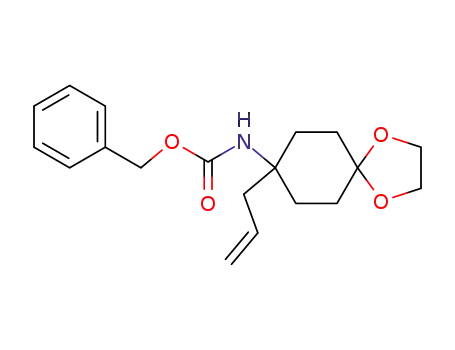 8-phenylmethoxycarbonylamino-8-(2'-propenyl)-1,4-dioxaspiro[4.5]decane