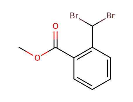 Molecular Structure of 90537-01-2 (2-dibromomethyl-benzoic acid methyl ester)