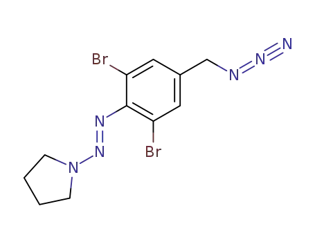 (4-azidomethyl-2,6-dibromo-phenyl)-pyrrolidin-1-yl-diazene