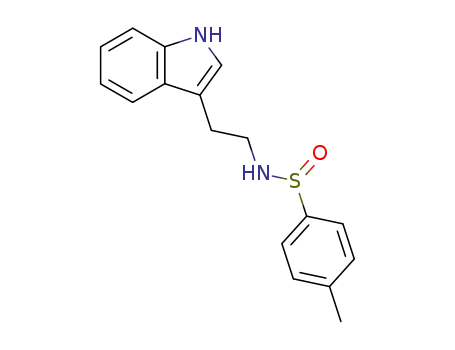 Molecular Structure of 288158-92-9 (R-(+)-N-P-TOLYLSULFINYLTRYPTAMINE)