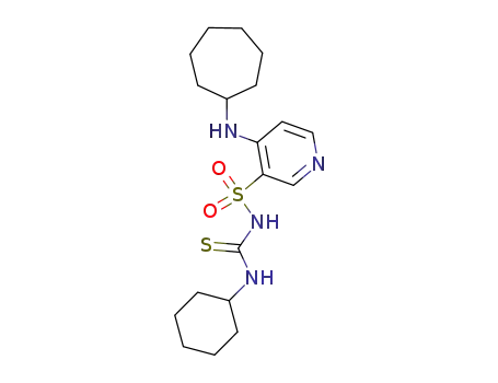 1-[4-(Cycloheptylamino)pyridin-3-yl]sulfonyl-3-cyclohexylthiourea