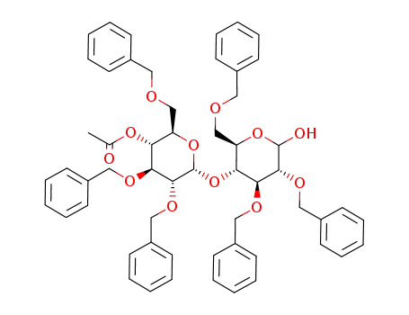 O-(4-O-acetyl-2,3,6-tri-O-benzyl-α-D-glucopyranosyl)-(1->4)-2,3,6-tri-O-benzyl-D-glucopyranose