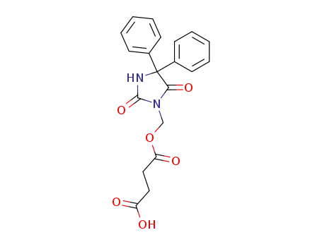 Butanedioic acid,
mono[(2,5-dioxo-4,4-diphenyl-1-imidazolidinyl)methyl] ester