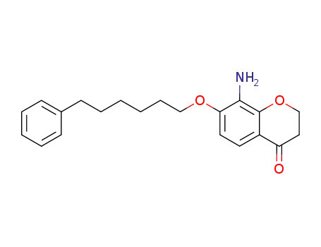8-amino-7-<(6-phenylhexyl)oxy>-4-chromanone