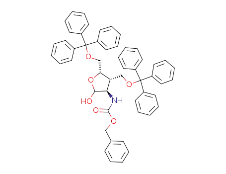 ((3R,4S,5S)-2-Hydroxy-4,5-bis-trityloxymethyl-tetrahydro-furan-3-yl)-carbamic acid benzyl ester