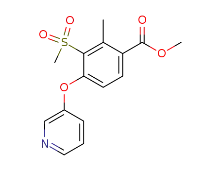 3-Methanesulfonyl-2-methyl-4-(pyridin-3-yloxy)-benzoic acid methyl ester