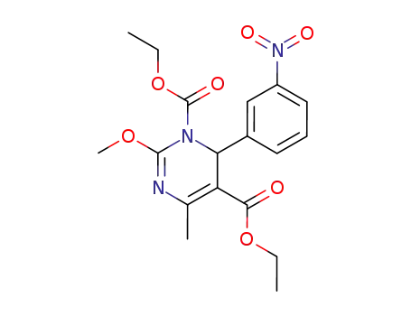 2-methoxy-4-methyl-6-(3-nitrophenyl)-1,5(6H)-pyrimidinedicarboxylic acid, diethyl ester