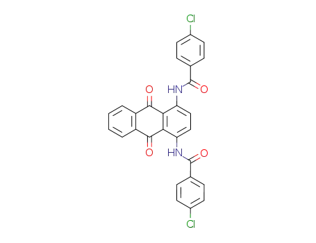 Molecular Structure of 75300-21-9 (1,4-bis-(4-chloro-benzoylamino)-anthraquinone)