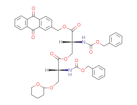 (R)-2-Benzyloxycarbonylamino-3-(tetrahydro-pyran-2-yloxy)-propionic acid (R)-2-benzyloxycarbonylamino-2-(9,10-dioxo-9,10-dihydro-anthracen-2-ylmethoxycarbonyl)-ethyl ester