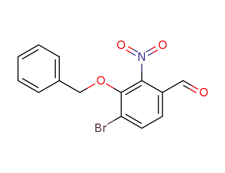 3-(benzyloxy)-4-bromo-2-nitrobenzaldehyde