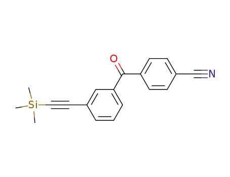 4-[3-[2-(Trimethylsilyl)ethynyl]benzoyl]benzonitrile