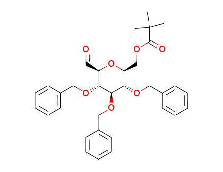 2,6-anhydro-3,4,5-tri-O-benzyl-7-O-(trimethylacetyl)-aldehydo-L-glycero-L-gulo-heptose