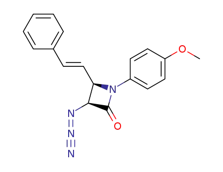 cis-3-azido-1-(4-methoxyphenyl)-2-oxo-4-(2-phenylethenyl)azetidine
