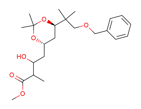 4-[(4S,6R)-6-(2-Benzyloxy-1,1-dimethyl-ethyl)-2,2-dimethyl-[1,3]dioxan-4-yl]-3-hydroxy-2-methyl-butyric acid methyl ester