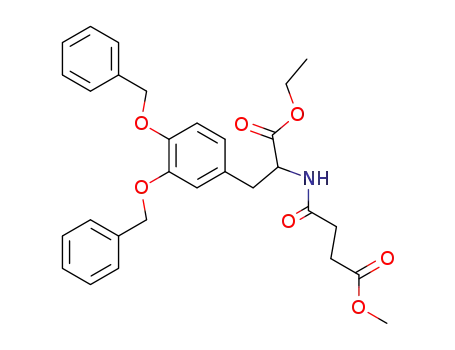 N-[2-(3,4-Bis-benzyloxy-phenyl)-1-ethoxycarbonyl-ethyl]-succinamic acid methyl ester