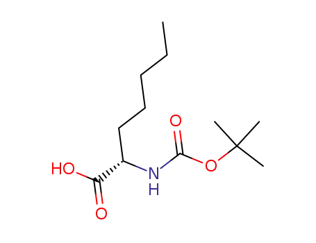 Molecular Structure of 71066-01-8 ((S)-2-TERT-BUTOXYCARBONYLAMINO-HEPTANOIC ACID)