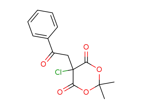 2,2-dimethyl-5-phenacyl-5-chloro-1,3-dioxane-4,6-dione