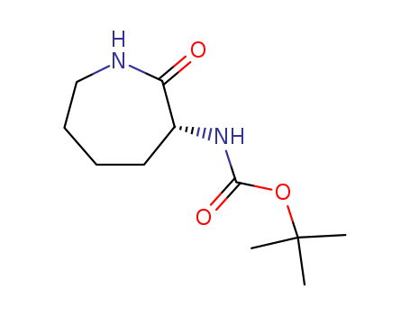 Carbamic acid, (hexahydro-2-oxo-1H-azepin-3-yl)-, 1,1-dimethylethyl
ester, (R)-