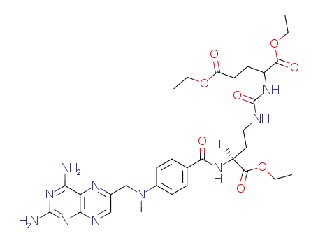 2-[3-((S)-3-{4-[(2,4-Diamino-pteridin-6-ylmethyl)-methyl-amino]-benzoylamino}-3-ethoxycarbonyl-propyl)-ureido]-pentanedioic acid diethyl ester