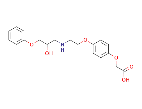 Acetic acid, (4-(2-((2-hydroxy-3-phenoxypropyl)amino)ethoxy)phenoxy)-, (R)-