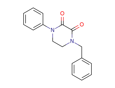 Molecular Structure of 206753-52-8 (4-benzyl-1-phenylpiperazine-2,3-dione)