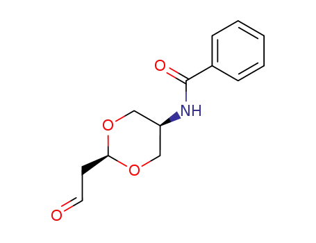 Molecular Structure of 398118-86-0 (Benzamide, N-[cis-2-(2-oxoethyl)-1,3-dioxan-5-yl]- (9CI))