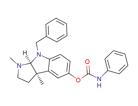 Phenyl-carbamic acid (3aR,8aS)-8-benzyl-1,3a-dimethyl-1,2,3,3a,8,8a-hexahydro-pyrrolo[2,3-b]indol-5-yl ester