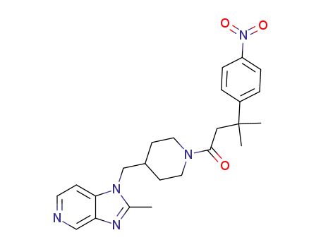 Piperidine,
4-[(2-methyl-1H-imidazo[4,5-c]pyridin-1-yl)methyl]-1-[3-methyl-3-(4-nitro
phenyl)-1-oxobutyl]-