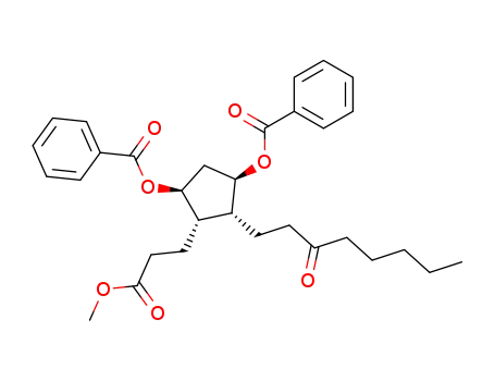 (1R,2R,3S,4S)-1,4-di(benzoyloxy)-3-(2-methoxycarbonylethyl)-2-(3-oxooctyl)cyclopentane