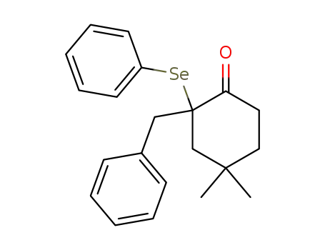 2-Benzyl-4,4-dimethyl-2-phenylselanyl-cyclohexanone