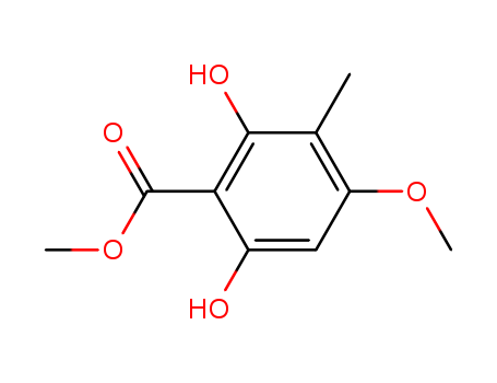 Benzoic acid, 2,6-dihydroxy-4-methoxy-3-methyl-, methyl ester