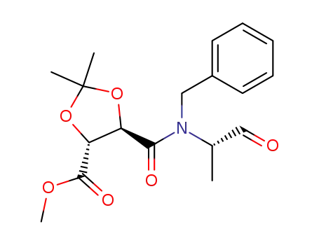 N-benzyl-N'-[(1S)-1-formyl-1-methyl]-(2R,3R)-2,3-di-O-isopropylidenetartramic acid methyl ester