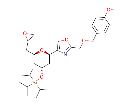 (2'R,4'R,6'R)-2-(4-methoxybenzyloxymethyl)-4-(6'-oxiranylmethyl-4'-triisopropylsilanyloxy-tetrahydropyran-2'-yl)-oxazole