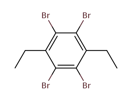 Molecular Structure of 124654-04-2 (1,2,4,5-tetrabromo-3,6-diethylbenzene)