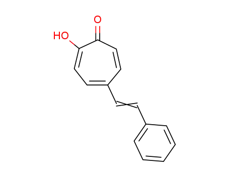 2-Hydroxy-5-styryl-2,4,6-cycloheptatriene-1-one