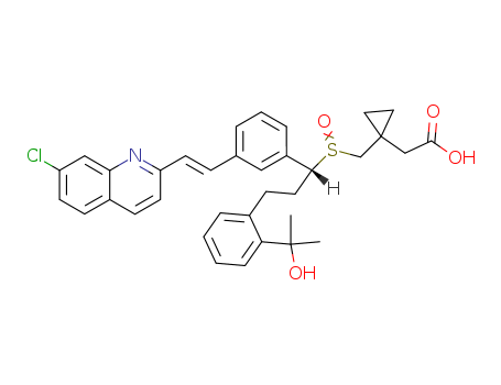(E)-2-(1-(((1-(3-(2-(7-chloroquinolin-2-yl)vinyl)phenyl)-3-(2-(2-hydroxypropan-2-yl)phenyl)propyl)sulfinyl)methyl)cyclopropyl)aceticacid