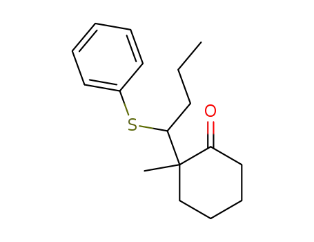2-methyl-2-<1-(phenylthio)butyl>-1-cyclohexanone