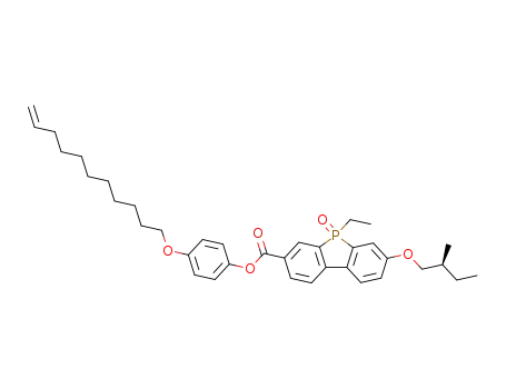 (S<sub>C</sub>)-5-ethyl-3-(2-methylbutoxy)-7-(4-undec-10-enoxyphenoxycarbonyl)-5H-dibenzophosphole 5-oxide