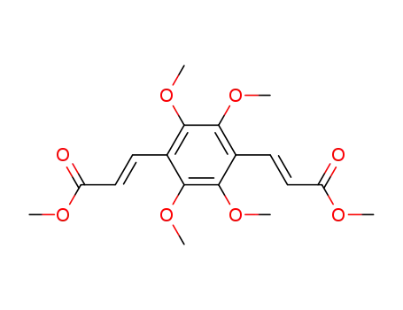 2-Propenoic acid, 3,3'-(2,3,5,6-tetramethoxy-1,4-phenylene)bis-,
dimethyl ester, (E,E)-