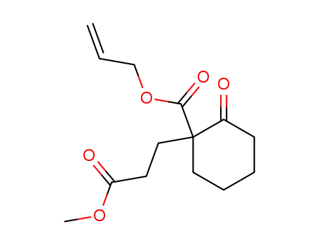 Cyclohexanepropanoic acid, 2-oxo-1-[(2-propenyloxy)carbonyl]-, methyl
ester