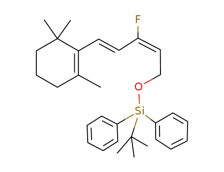(2E,4E)-tert-butyldiphenylsilyl 3-fluoro-5-(2,6,6-trimethylcyclohex-1-en-1-yl)penta-2,4-dien-1-yl ether